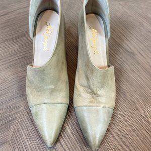 Free people Gray ankle booties